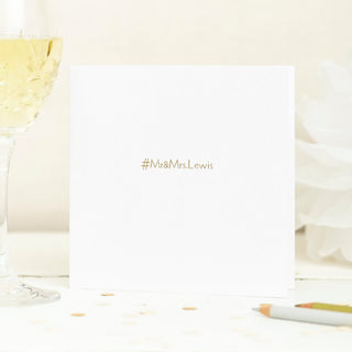 Foil Printed Wedding Card - personalised hand printed card